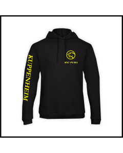 Kinder Kapuzen Sweat-Shirt "Logo + Schriftzug Ärmel", schwarz