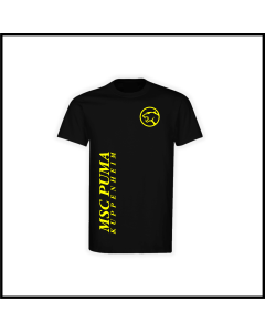 T-Shirt "Logo + Schriftzug", schwarz