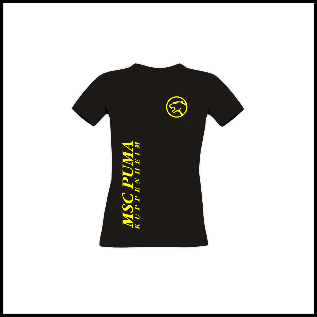 Girly-Shirt "Logo + Schriftzug", schwarz