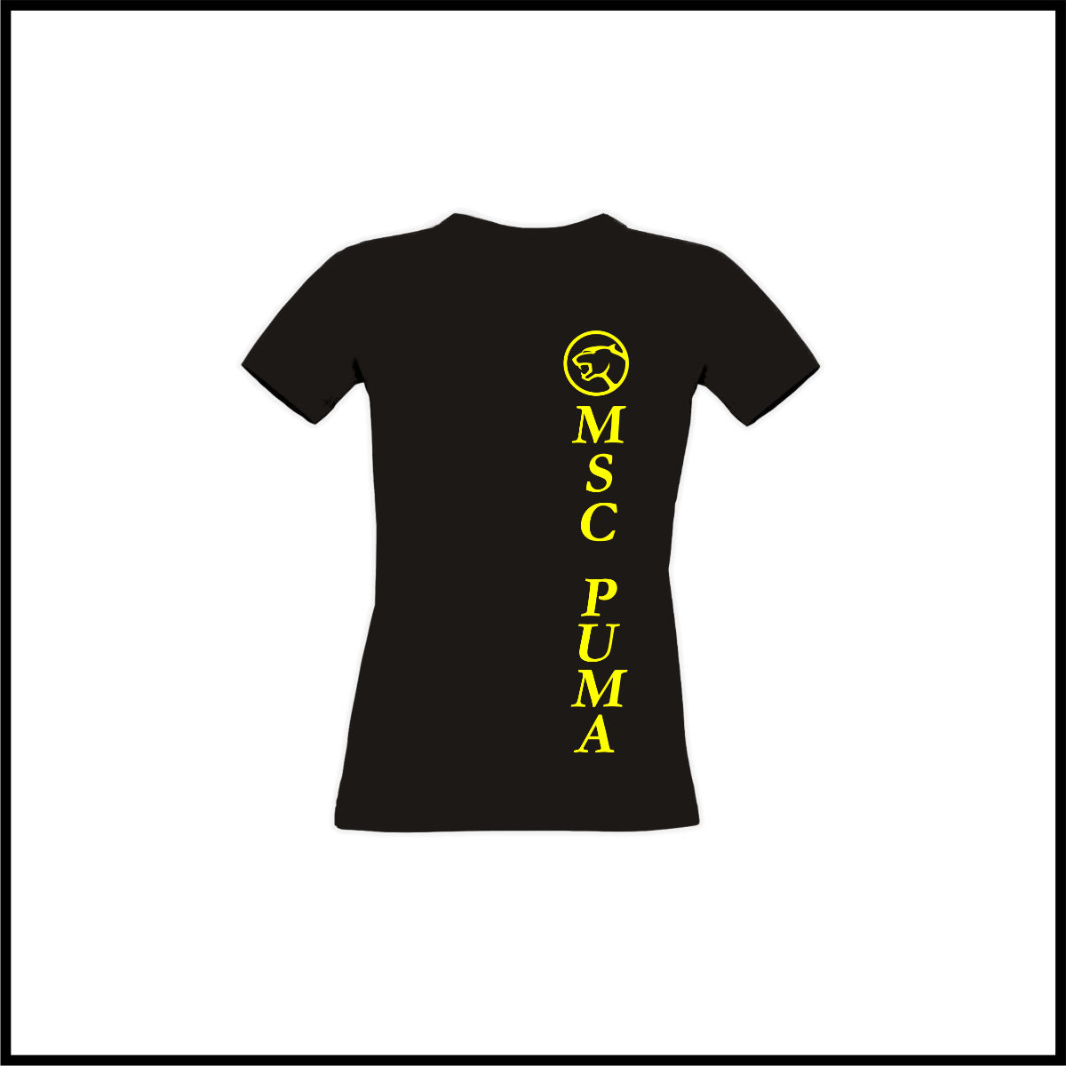 Girly-Shirt "Logo + MSC Puma", schwarz