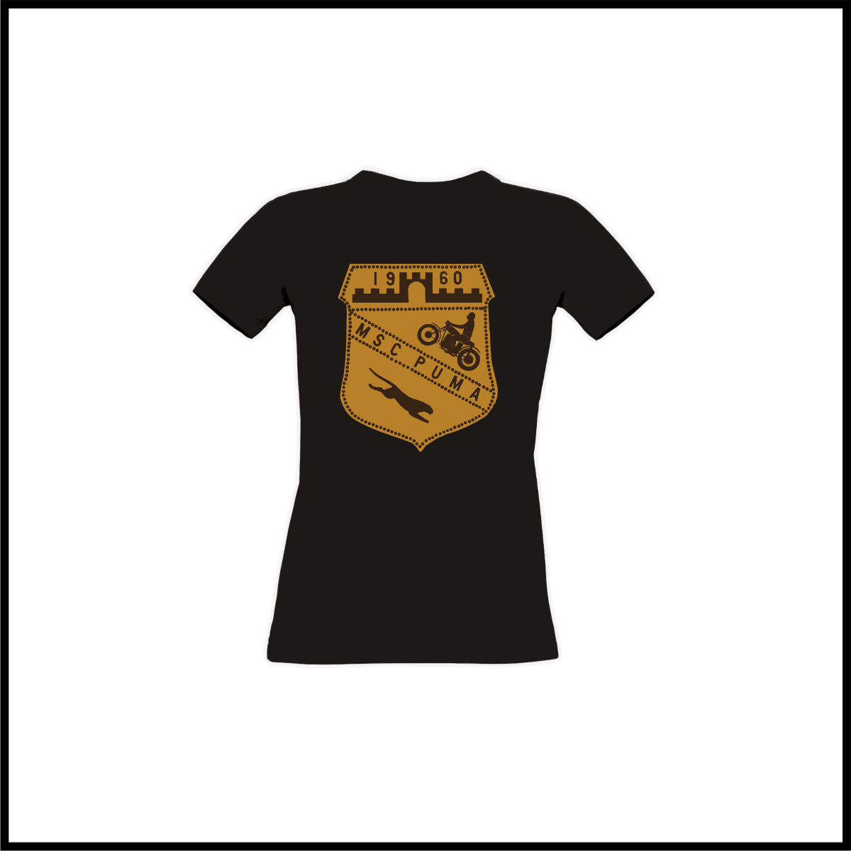 Girly-Shirt "Logo RETRO", schwarz