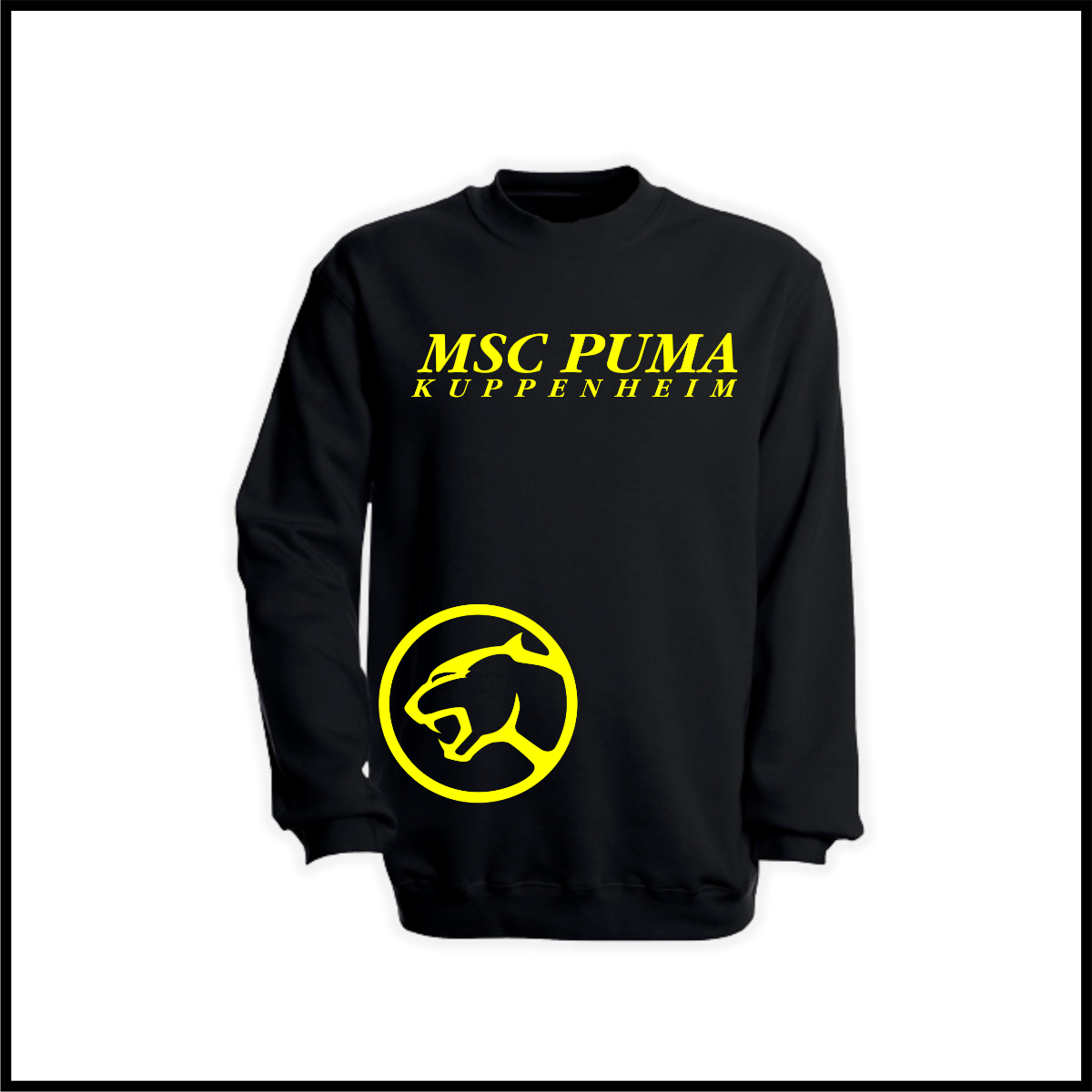Kinder Sweat-Shirt "Schriftzug MSC + Logo", schwarz