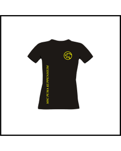 Girly-Shirt "Logo + Schriftzug MSC", schwarz