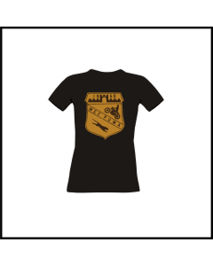 Girly-Shirt "Logo RETRO", schwarz