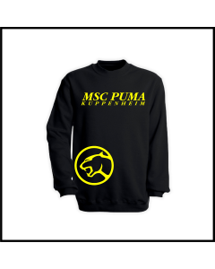 Kinder Sweat-Shirt "Schriftzug MSC + Logo", schwarz
